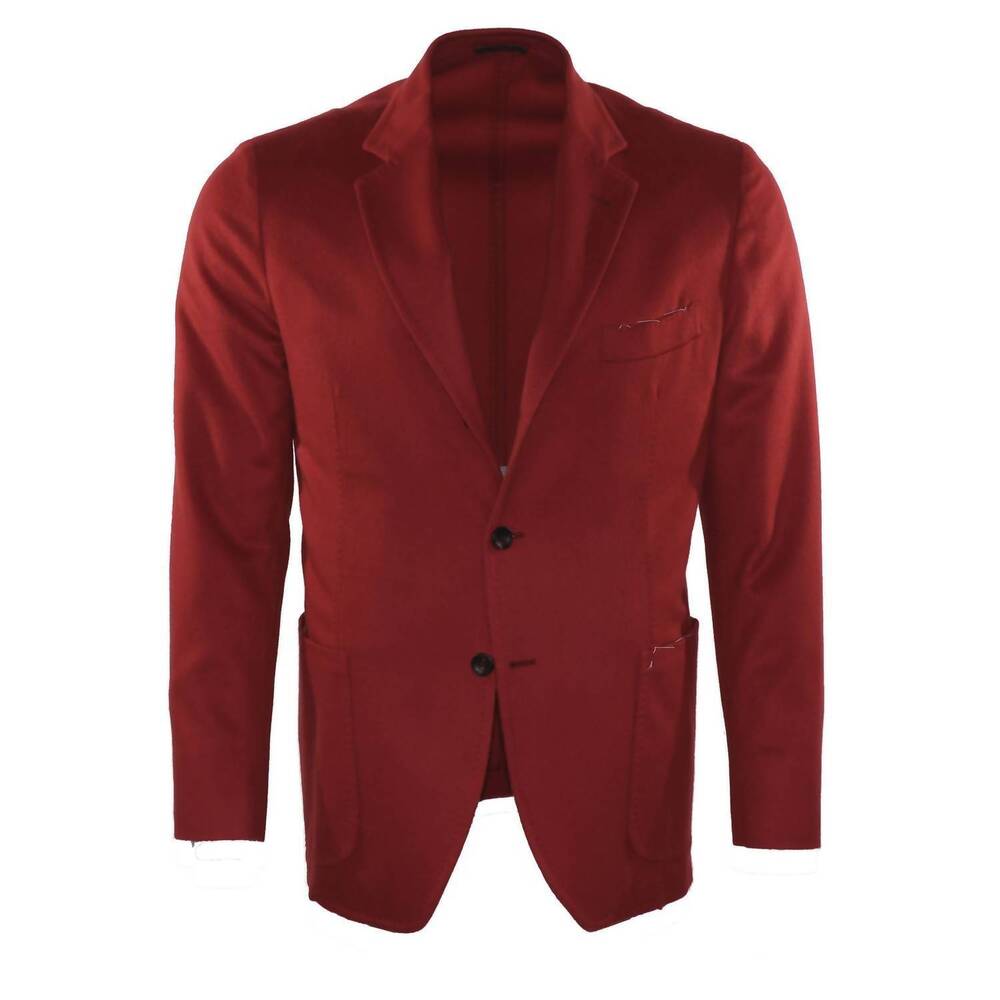 NEW SARTORIO men's summer cashmere soft coat in red